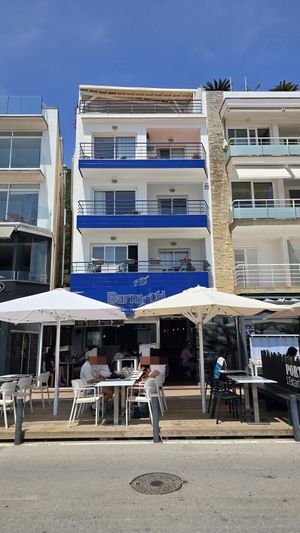 Front and outdoor seating at Barmood in L Estartit