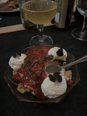 An ok dessert   at ÖUR in Stockholm