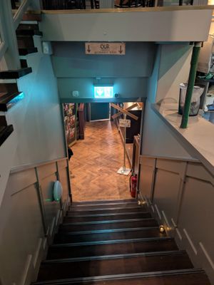 The path down at ÖUR in Stockholm