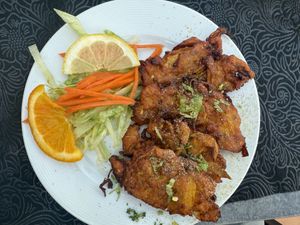 Amazing Onion Bhaji  at Tandoori Treasure Indian Restaurant in Roquetas De Mar