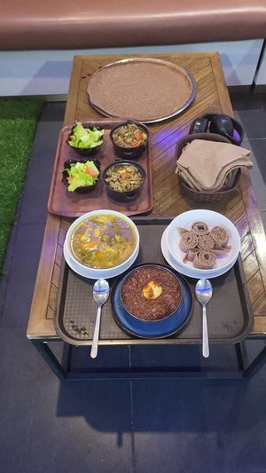  at Family Cafe Eritrean and Ethiopian restaurant in Glasgow