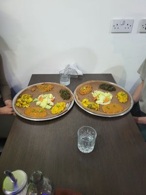  at Family Cafe Eritrean and Ethiopian restaurant in Glasgow