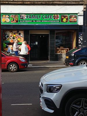  at Family Cafe Eritrean and Ethiopian restaurant in Glasgow