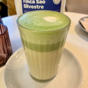 🎃 Pumpkin Matcha 🍵 mit Erbsenmilch 🫛  at Good Day Coffee Roasters  in Leipzig