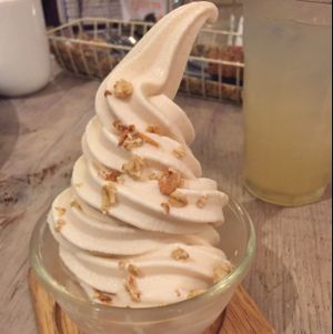 vegan ice cream? yes please! mmmmm  at Paprika Shokudo Vegan in Osaka