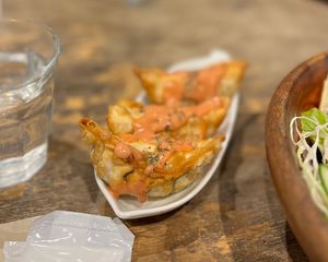 Fried gyoza #Veganuary at Paprika Shokudo Vegan in Osaka