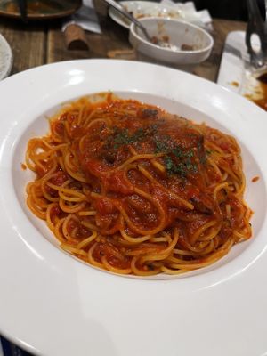Tomato pasta   at Paprika Shokudo Vegan in Osaka