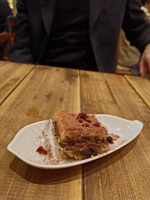 Limited time dessert Tiramisu (half size) at Paprika Shokudo Vegan in Osaka
