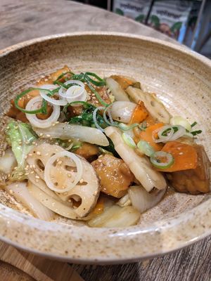 Stir-fry at Paprika Shokudo Vegan in Osaka