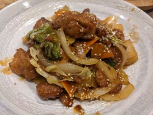 Stir-fry at Paprika Shokudo Vegan in Osaka