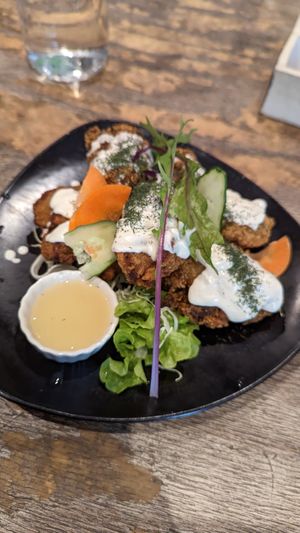 Vegan oysters(?) at Paprika Shokudo Vegan in Osaka