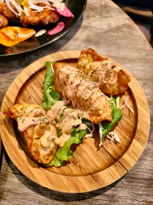 Gyozas at Paprika Shokudo Vegan in Osaka