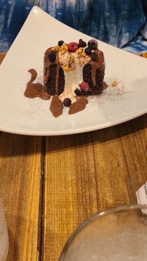 Chocolate ganache cake at Paprika Shokudo Vegan in Osaka