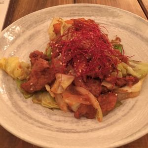 mock meat  at Paprika Shokudo Vegan in Osaka