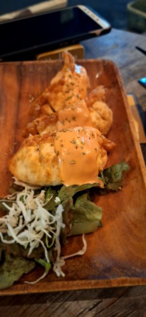 Gyozas at Paprika Shokudo Vegan in Osaka