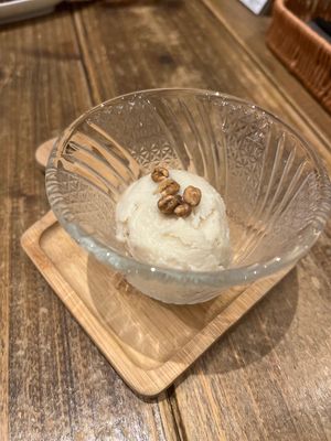 Soy ice creamm  at Paprika Shokudo Vegan in Osaka