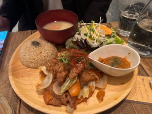 Yakiniku set meal  at Paprika Shokudo Vegan in Osaka