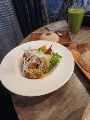 Karaage at Paprika Shokudo Vegan in Osaka