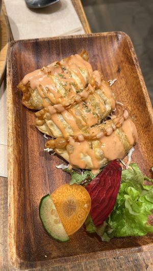 Vegan gyoza 🥟   at Paprika Shokudo Vegan in Osaka