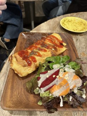 Omurice  at Paprika Shokudo Vegan in Osaka