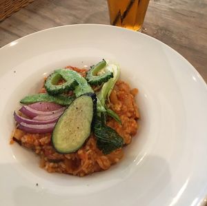 tomato risotto at Paprika Shokudo Vegan in Osaka