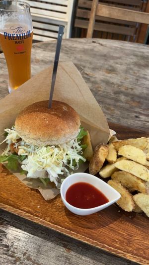 Tempei Burger  at Paprika Shokudo Vegan in Osaka
