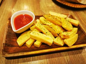 French fries at Paprika Shokudo Vegan in Osaka