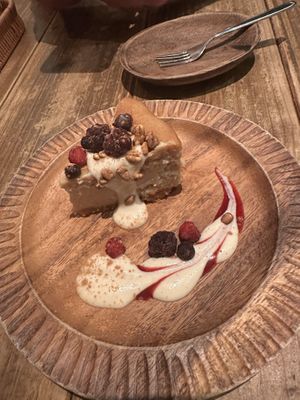 Soy milk cheesecake  at Paprika Shokudo Vegan in Osaka