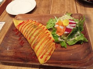 Vegan Omurice. at Paprika Shokudo Vegan in Osaka