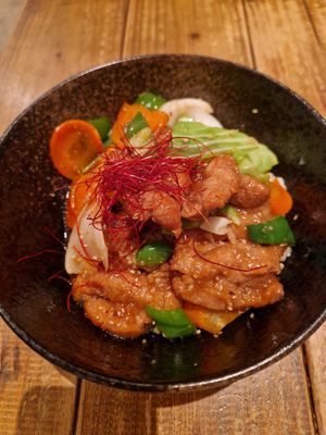 Yakiniku Rice bowl at Paprika Shokudo Vegan in Osaka