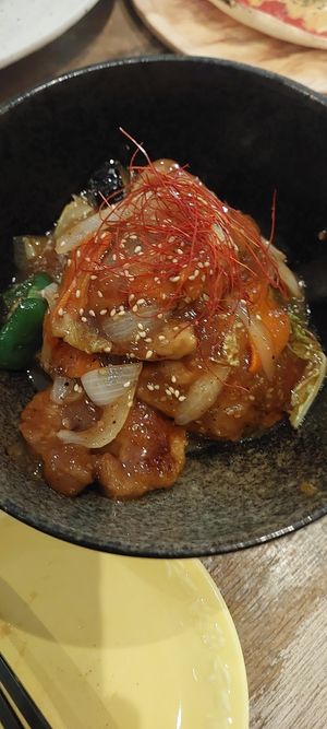 Soy Meat Yakiniku rice bowl at Paprika Shokudo Vegan in Osaka