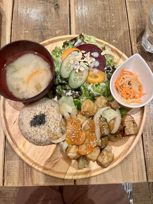 Tempeh plate   at Paprika Shokudo Vegan in Osaka