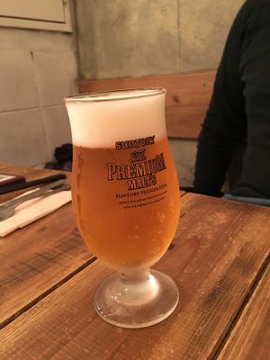 Beer at Paprika Shokudo Vegan in Osaka