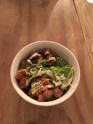 Karaage donburi  at Paprika Shokudo Vegan in Osaka