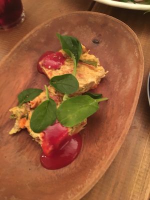 Vegan omelette  at Paprika Shokudo Vegan in Osaka