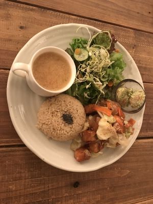 The stir fry was delicious!!! at Paprika Shokudo Vegan in Osaka