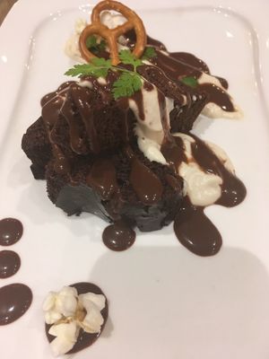 Chocolate brownie  at Paprika Shokudo Vegan in Osaka