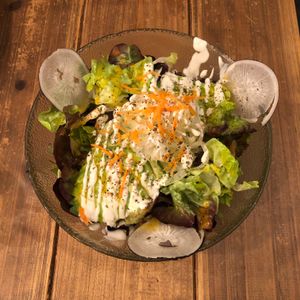 Organic Salad with Avocado at Paprika Shokudo Vegan in Osaka