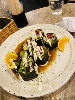 Sushi rolls  at Paprika Shokudo Vegan in Osaka