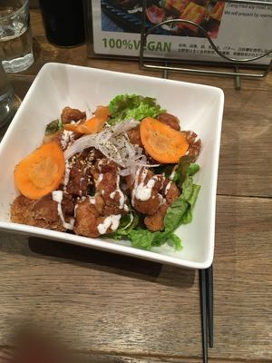 Kaarage donburi at Paprika Shokudo Vegan in Osaka