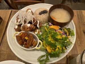 Karrage Set Plate Nd at Paprika Shokudo Vegan in Osaka