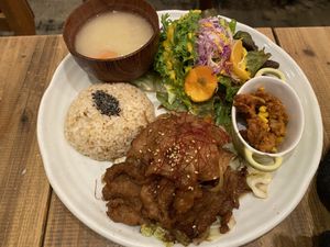 Yakiniku Set Plate at Paprika Shokudo Vegan in Osaka