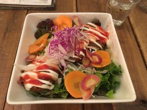 Falafel bowl at Paprika Shokudo Vegan in Osaka