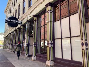 Main entrance exterior at Collision Bend Brewing Company Cleveland in Cleveland