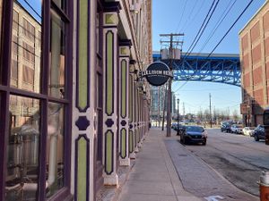 Exterior main entrance at Collision Bend Brewing Company Cleveland in Cleveland