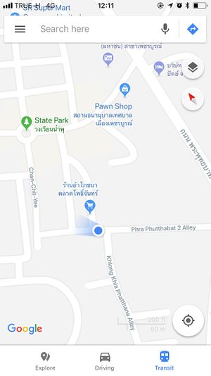 The restaurant is here in Phojan market at Pho Jan vegetarian in Phetchabun