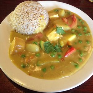 tofu curry  at One Veg World in West Covina