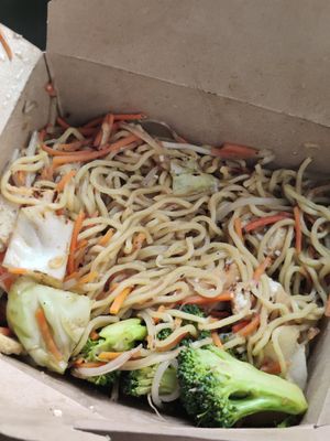 Chow mein at One Veg World in West Covina