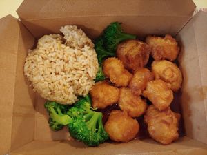 Zesty Orange Chick-Un
 Delicious and generous amount at One Veg World in West Covina