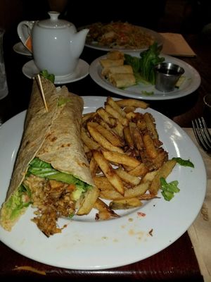 Jackfruit Burrito w/ fries at One Veg World in West Covina